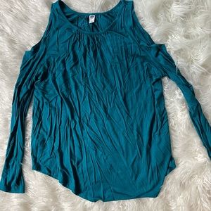 Cold shoulder long sleeve old navy top
